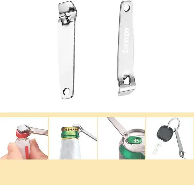 Alt view image 2 of 6 - Mini Bottle Opener Botox Vials Opener Phial Cap Remover Oral Liquid Cap Lifter Clinic Hospital Medicine Bottle Opener Soad Beer Canned Beverages Opener Simple Small Strong (2 PCS)
