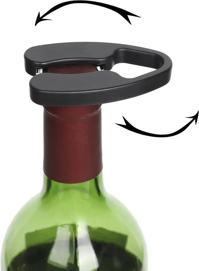Alt view image 3 of 7 - JianlianLab Wine Foil Cutter Magnetic Design, 4 Stainless Blades Foil Remover Wine Bottles Opener Accessory, Removes Foil Top Effortlessly for Wine Lovers, Black (4)