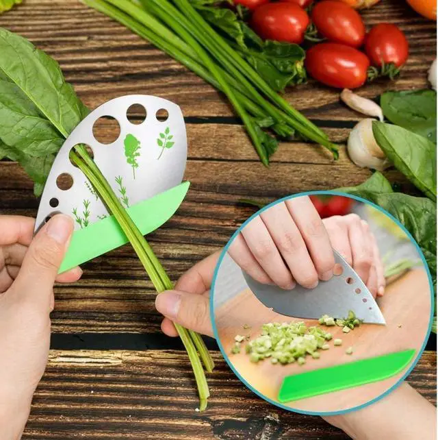 Alt view image 7 of 7 - Herb Stripper 9-Hole Stainless Steel Herb Peeler for Quick Leaf Stripping Multi-Purpose Kale, Rosemary, and Basil Stripper with Cutting Edge Durable & Easy to Clean Kitchen Gadget (2)