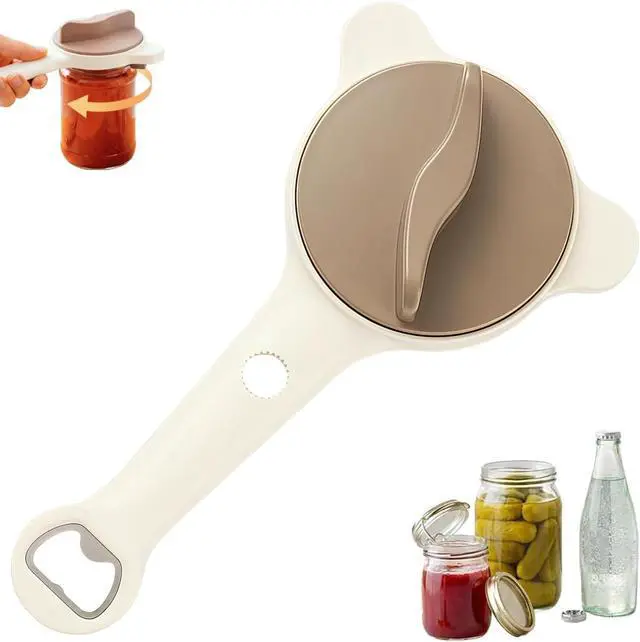 Main image of Upgraded Jar Opener 4-in-1, Adjustable Jar Opener for Weak Hands & Bottle Opener, Fits Kitchen Jars, Bottles and Cans, Top Jar Openers for Seniors