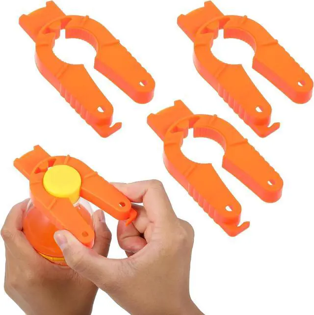 Main image of Plastic Bottle Cap Opener,3 Pack Water Bottle Opener,Orange Soda Can Opener,3 in 1 Multi-Purpose Water Bottle Opener for Arthritic Hands,Seniors