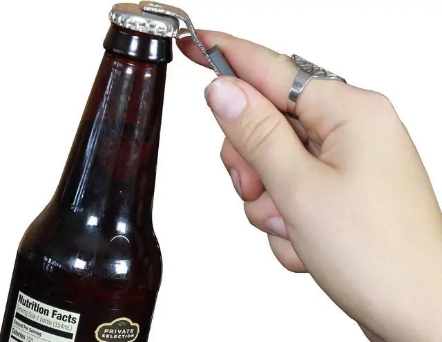 Alt view image 6 of 7 - Chef Craft Select Iron Plated Bottle Opener/Can Tapper with Magnet, Pack of 2, 1, Grey
