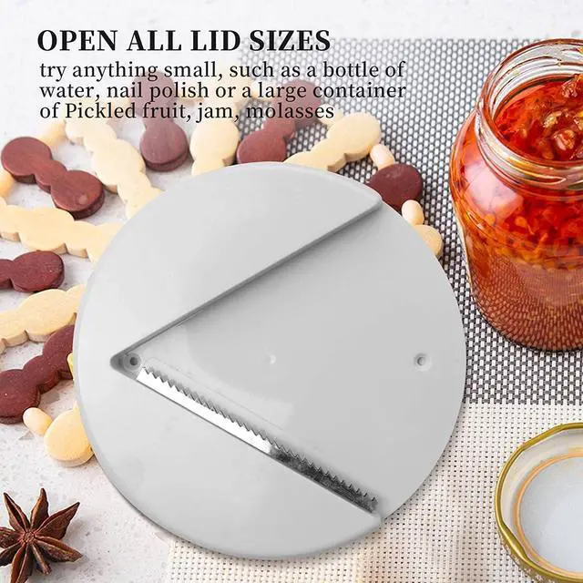 Alt view image 5 of 7 - Jar Opener Under Cabinet, Multi Function Easy Grip Jar Opener, One Handed Jar & Bottle Opener - Removes Tight Jar Lid for Seniors with Arthritis - Essential Kitchen Gadgets for Home Assistance