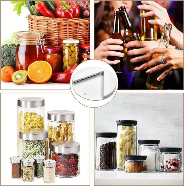 Alt view image 3 of 7 - Jar Opener Under Cabinet, Multi Function Easy Grip Jar Opener, One Handed Jar & Bottle Opener - Removes Tight Jar Lid for Seniors with Arthritis - Essential Kitchen Gadgets for Home Assistance