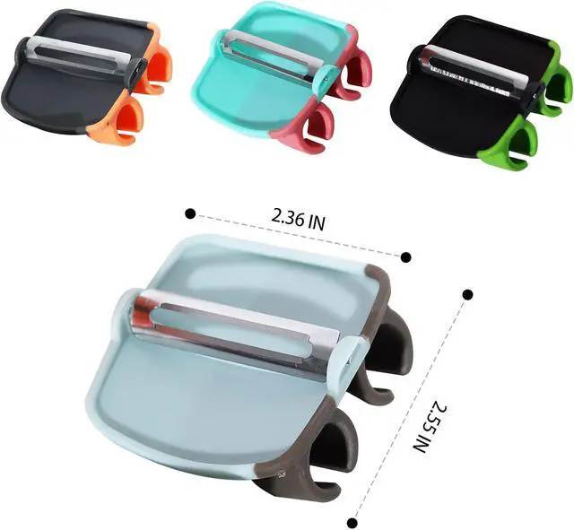 Alt view image 6 of 6 - 4Pcs Palm Fruit Peeler, Silicone Finger Grips Peeler, Finger Potato Peeler, Hand Vegetable Peeler with Comfortable Rubber Finger Grip for Pumpkin Carrot Cucumber Potato Peeling