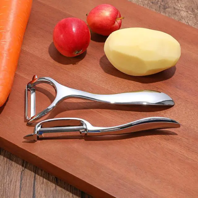 Alt view image 6 of 7 - Set of 2 Stainless Steel Vegetable Peeler,Y-Shaped and I-Shaped Stainless Steel Peelers For Potatoes, All Fruits & Veggies¡