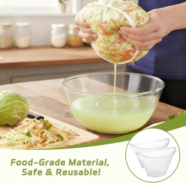 Alt view image 5 of 6 - 3PCS Cheese Cloth Filling Squeeze Nylon Bags, Bowl-shaped reusable nylon cheese cloth filter bag, Ultra Fine Mesh Strainer Bags, suitable for nut milk, juice, soy milk, dumpling fillings (S, M, L)