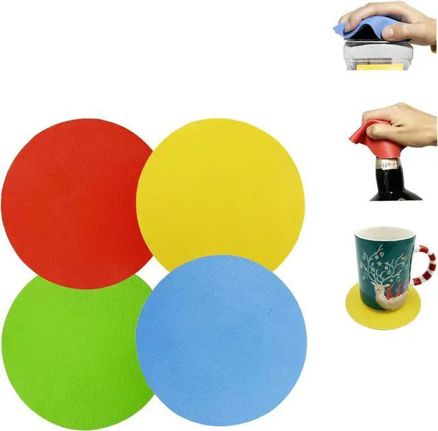 Main image of Jar Opener Kit, 5 in 1 Multi Function Can Opener, 4 in 1 Bottle Opener with Non Slip Rubber Jar Gripper Pad for Arthritis Weak Hands