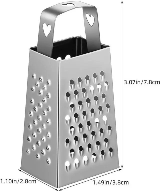 Alt view image 3 of 7 - ABOOFAN 6Pcs Mini Box Graters, 4-Sided Stainless Steel Cheese Grater & Zester for Ginger, Garlic and Spices, Portable Small Kitchen Gadgets