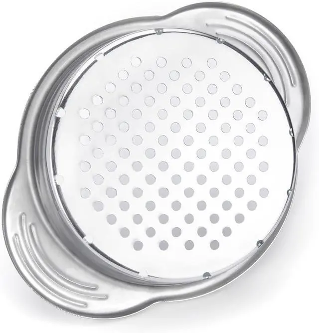 Alt view image 3 of 5 - Tuna Can Strainer Press, Stainless Steel Food-Grade Tuna Can Colander with Lower Side Holes for Regular-Size and Wide-Necked Tunas 1-Pack