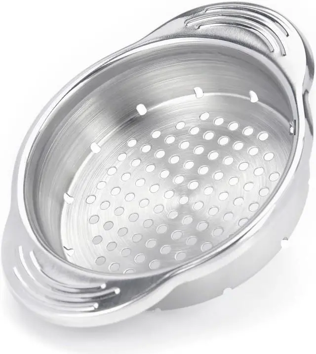 Main image of Tuna Can Strainer Press, Stainless Steel Food-Grade Tuna Can Colander with Lower Side Holes for Regular-Size and Wide-Necked Tunas 1-Pack