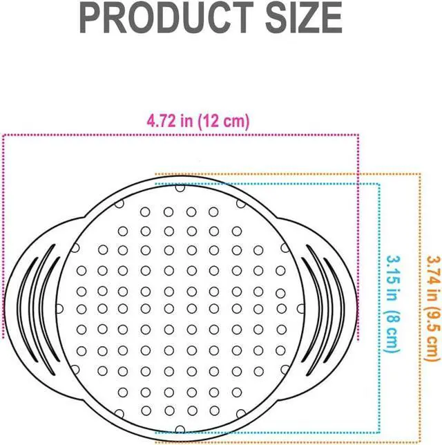 Alt view image 4 of 5 - Tuna Can Strainer Press, Stainless Steel Food-Grade Tuna Can Colander with Lower Side Holes for Regular-Size and Wide-Necked Tunas 1-Pack
