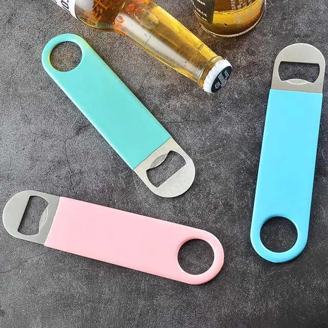 Alt view image 6 of 7 - KTOJOY 3 Pack Heavy Duty Stainless Steel Flat Bottle Opener, Solid and Beer Openers, 7 inches
