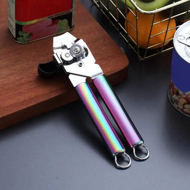 Alt view image 2 of 7 - Berglander Stainless Steel Rainbow Handle Can Opener, Heavy Duty