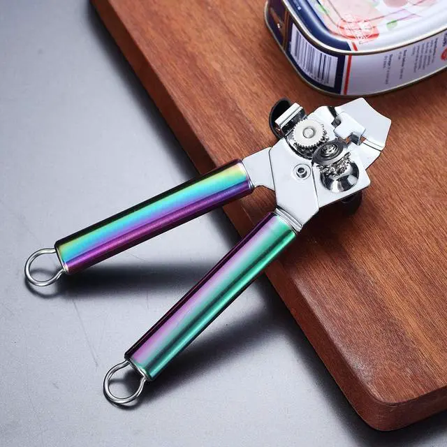 Alt view image 3 of 7 - Berglander Stainless Steel Rainbow Handle Can Opener, Heavy Duty