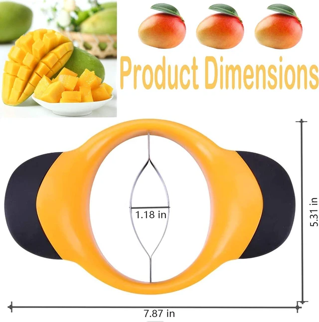 Alt view image 2 of 7 - Mango Slicer, Mango Cutter with Stainless Steel Blade