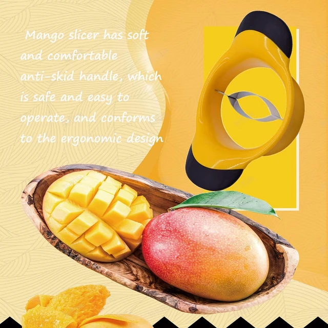 Alt view image 4 of 7 - Mango Slicer, Mango Cutter with Stainless Steel Blade