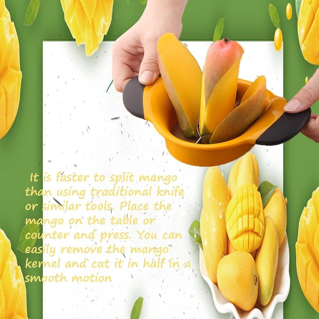 Alt view image 6 of 7 - Mango Slicer, Mango Cutter with Stainless Steel Blade