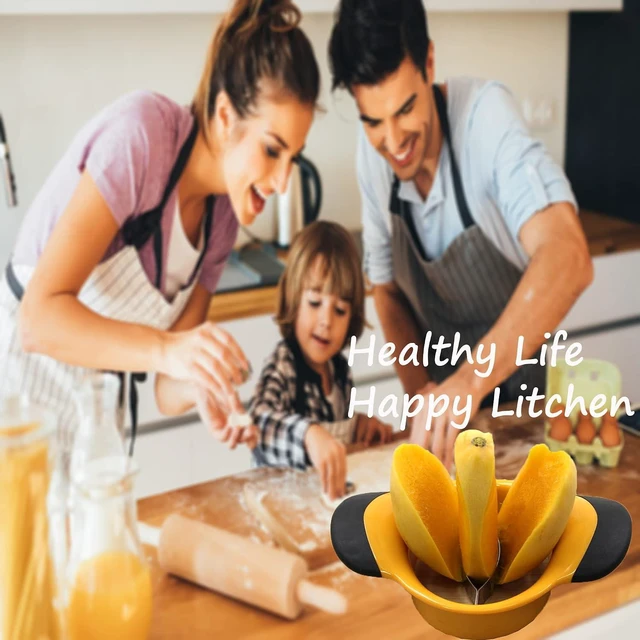Alt view image 7 of 7 - Mango Slicer, Mango Cutter with Stainless Steel Blade