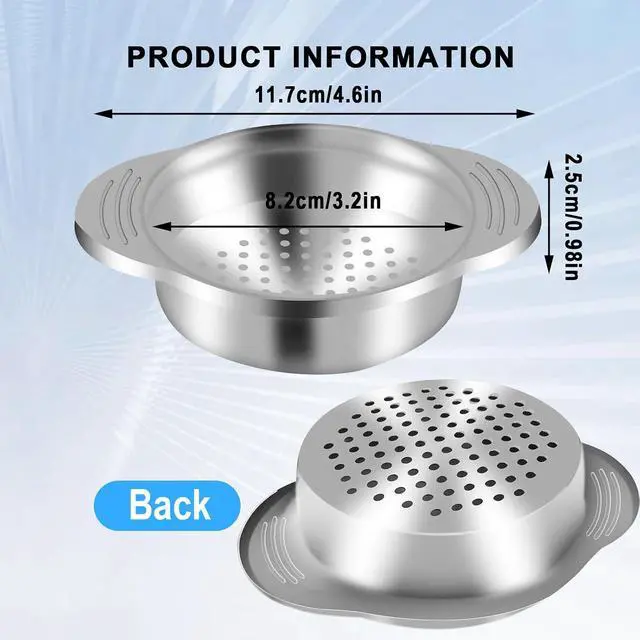 Alt view image 2 of 7 - Metal Can Strainer Food Grade Stainless Steel Tuna Strainer Press