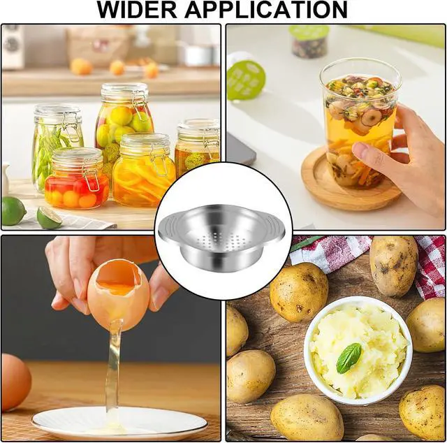 Alt view image 7 of 7 - Metal Can Strainer Food Grade Stainless Steel Tuna Strainer Press