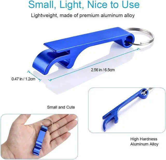Alt view image 2 of 5 - 6PCS Colorful Key Chain Beer Bottle Openers for Bar and Home, 6 Color
