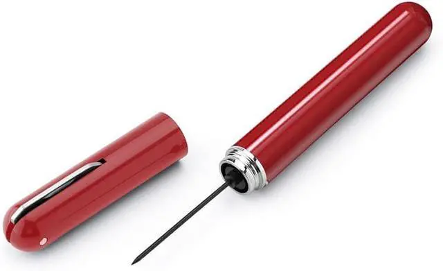 Alt view image 5 of 6 - IPEROT Wine Bottle Opener, IPEROT Air Pressure Wine Corkscrew With Cutting Wine Bottle Foil Knife, Effortlessly Open Wine Bottles Without Damaging Corks, Easy-to-Use(Red)