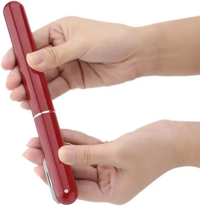 Alt view image 6 of 6 - IPEROT Wine Bottle Opener, IPEROT Air Pressure Wine Corkscrew With Cutting Wine Bottle Foil Knife, Effortlessly Open Wine Bottles Without Damaging Corks, Easy-to-Use(Red)