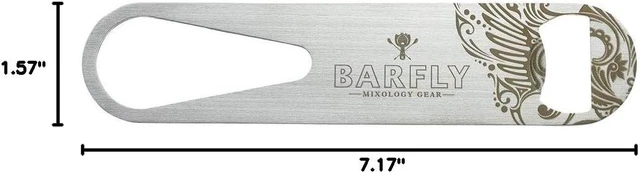 Alt view image 5 of 5 - Barfly Bar Speed Opener, 7-Inch, Stainless, Black