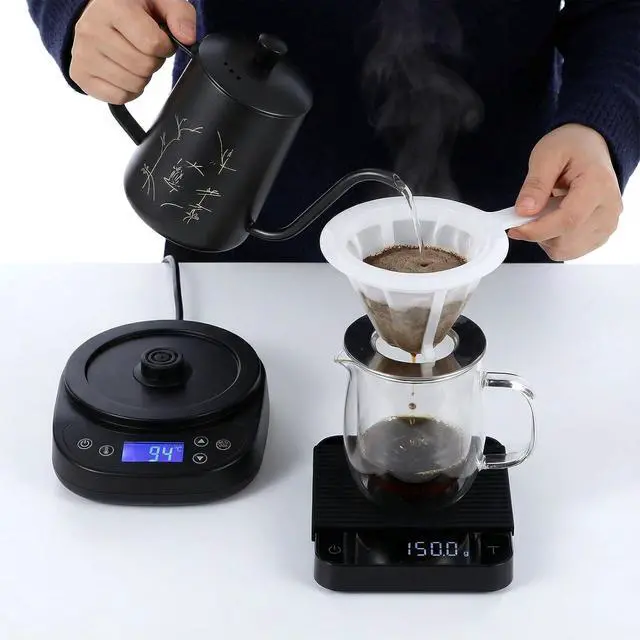 Alt view image 5 of 7 - 2 Pcs Plastic Fine Mesh Strainer, Nylon Ultra-Fine Juice Strainer Fine Mesh Sieve Small Coffee Strainers with Handle Mini Brine Shrimp Separation Net for Nut Milk, Yogurt, Honey, Wine (300/400 Mesh)