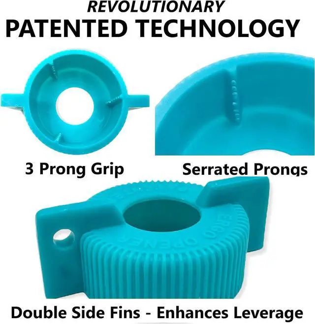 Alt view image 3 of 5 - 3-Pack WATER BOTTLE Opener ERGO OPENER | Arthritis Sufferers Elderly Seniors Weak Hands | Easy Twist-Off Plastic Bottle Opening Tool Travel On-Go | Carpal Tunnel | MADE in USA
