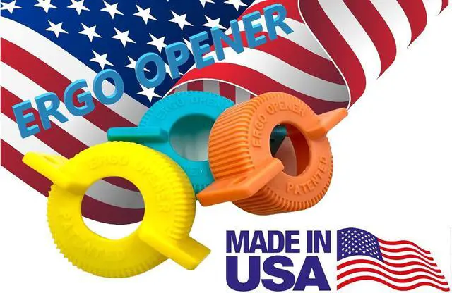 Alt view image 5 of 5 - 3-Pack WATER BOTTLE Opener ERGO OPENER | Arthritis Sufferers Elderly Seniors Weak Hands | Easy Twist-Off Plastic Bottle Opening Tool Travel On-Go | Carpal Tunnel | MADE in USA