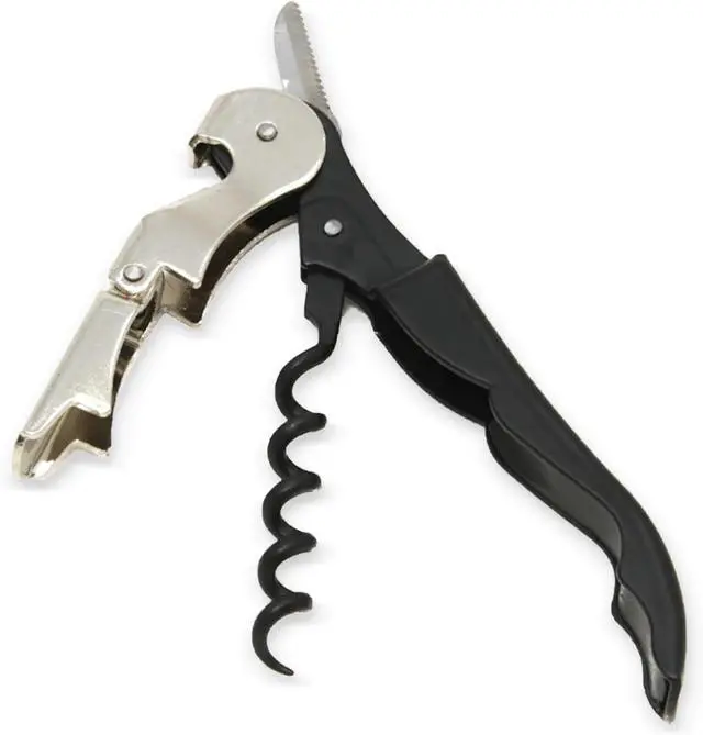 Main image of Chef Craft Select Waiters Corkscrew with Foil Cutter and Bottle Opener, 5 inches in Length, Stainless Steel/Black