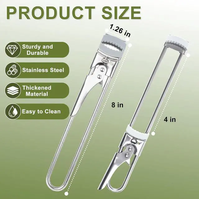 Alt view image 3 of 7 - Adjustable Jar Opener for Weak Hands Max.4-Inch Lids