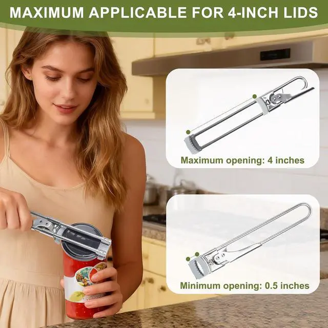 Alt view image 6 of 7 - Adjustable Jar Opener for Weak Hands Max.4-Inch Lids