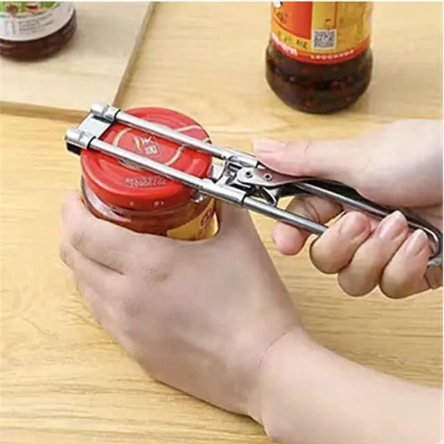 Alt view image 4 of 6 - Jar Opener for Weak Hands,Adjustable Stainless Steel Can Opener, Jar Gripper Tight Lid Opener, Kitchen Gadgets, Easy Jar Opener for the Elderly and Children (1Pc)