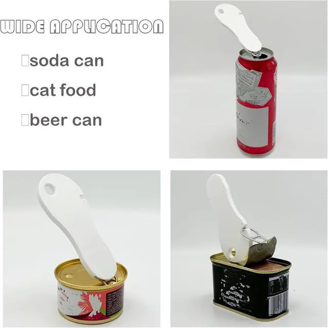 Alt view image 6 of 6 - MITCHENIFY 2 in 1 Soda Pop Top Can Opener Manual, Cat Food Can Opener