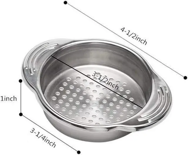 Alt view image 2 of 2 - Stainless Steel Food Tin Strainer, Tuna Press