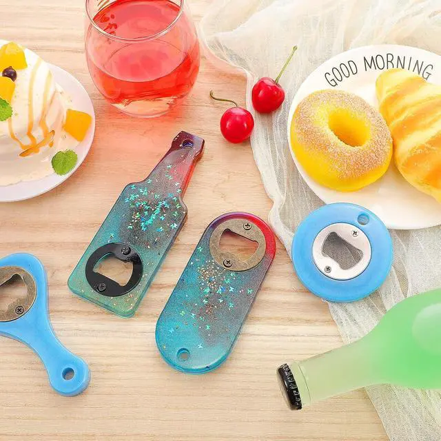 Alt view image 7 of 7 - 15 Set Bottle Opener Inserts Stainless Steel Insert with Screws Screwdriver