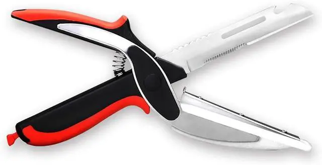Alt view image 2 of 7 - Vegetable Scissors and Food Cutter - Kitchen Shears With Cutting Board, Quick Slicer, Chopper for Meat and Vegetables