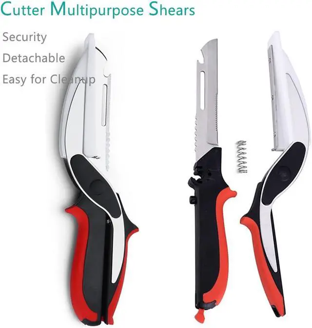 Alt view image 4 of 7 - Vegetable Scissors and Food Cutter - Kitchen Shears With Cutting Board, Quick Slicer, Chopper for Meat and Vegetables