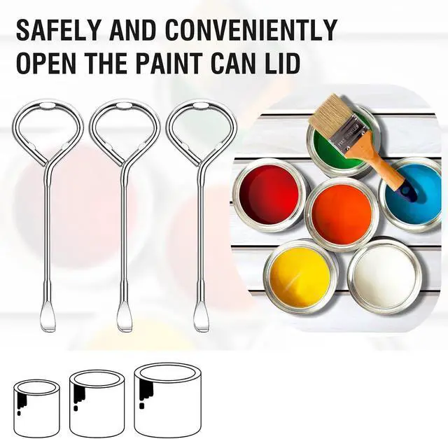 Alt view image 6 of 6 - 6 Pcs Stainless Steel Paint Can Openers and Bottle Openers for Beer