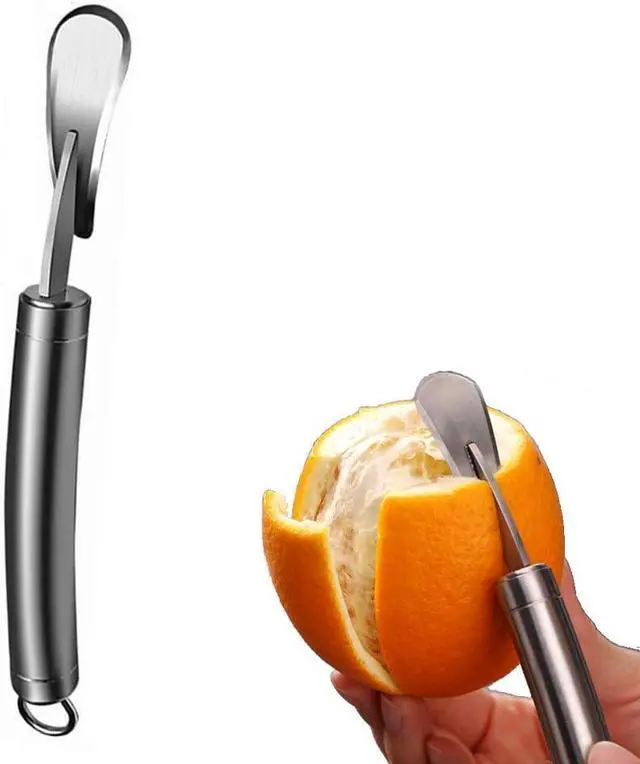 Main image of Orange Citrus Peelers 304 Stainless Steel Slicer Cutter Peeler Remover Opener Fruit Tools Kitchen Gadget