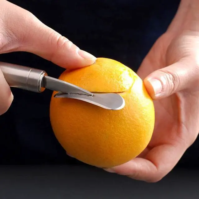 Alt view image 4 of 7 - Orange Citrus Peelers 304 Stainless Steel Slicer Cutter Peeler Remover Opener Fruit Tools Kitchen Gadget