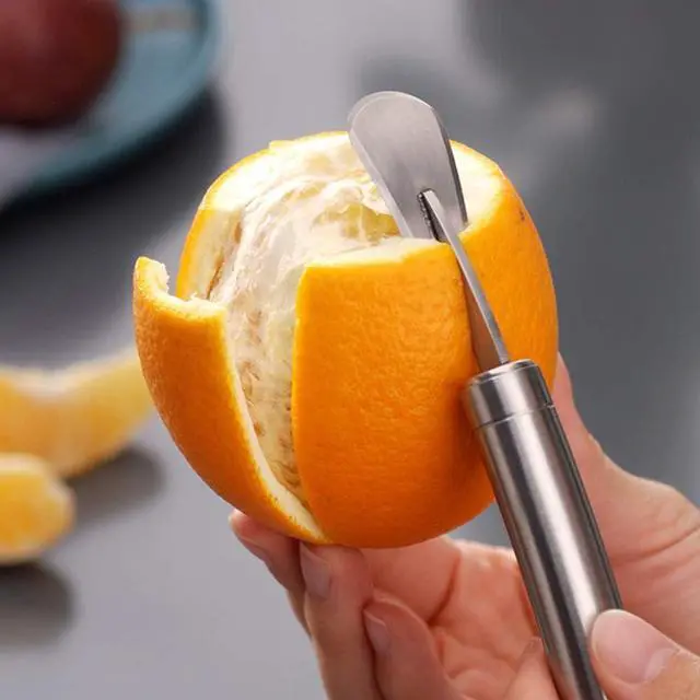 Alt view image 5 of 7 - Orange Citrus Peelers 304 Stainless Steel Slicer Cutter Peeler Remover Opener Fruit Tools Kitchen Gadget