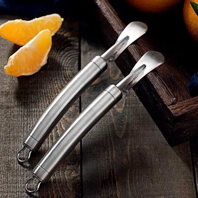 Alt view image 6 of 7 - Orange Citrus Peelers 304 Stainless Steel Slicer Cutter Peeler Remover Opener Fruit Tools Kitchen Gadget