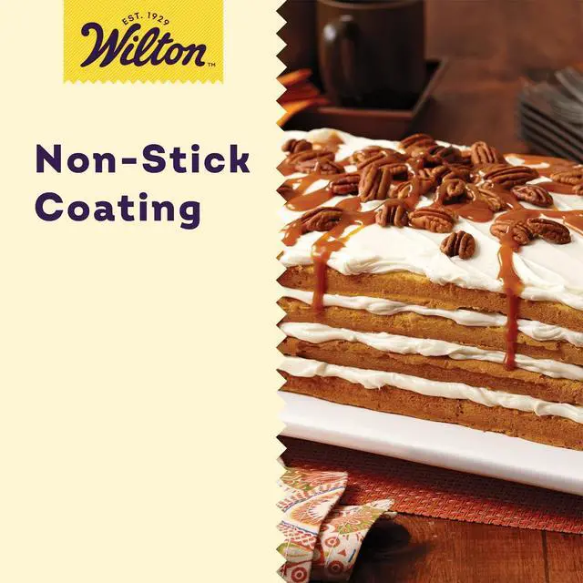 Alt view image 4 of 6 - Wilton Easy Layers Sheet Cake Pan, Rectangle Sheet Pan, 2-Piece Baking Sheets Set, Steel