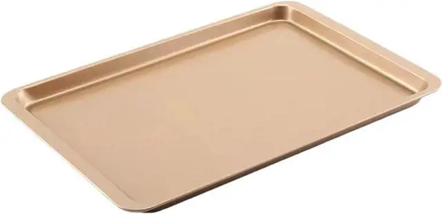Main image of 14.5 Inch Baking Sheet Pan, Stainless Carbon-Steel Cookie Tray for Baking, Gold Nonstick Baking Sheet for Kitchen Replacement Toaster Oven Tray.