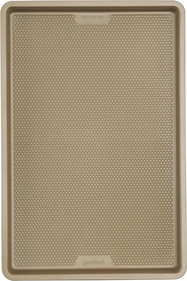 Main image of GoodCook BestBake Nonstick Textured Carbon Steel Cookie Sheet, 11" x 17", Large Baking Sheet, Even Heating, Scratch-Resistant, Non-Toxic, Durable, Ideal for Baking and Sheet Pan Dinners