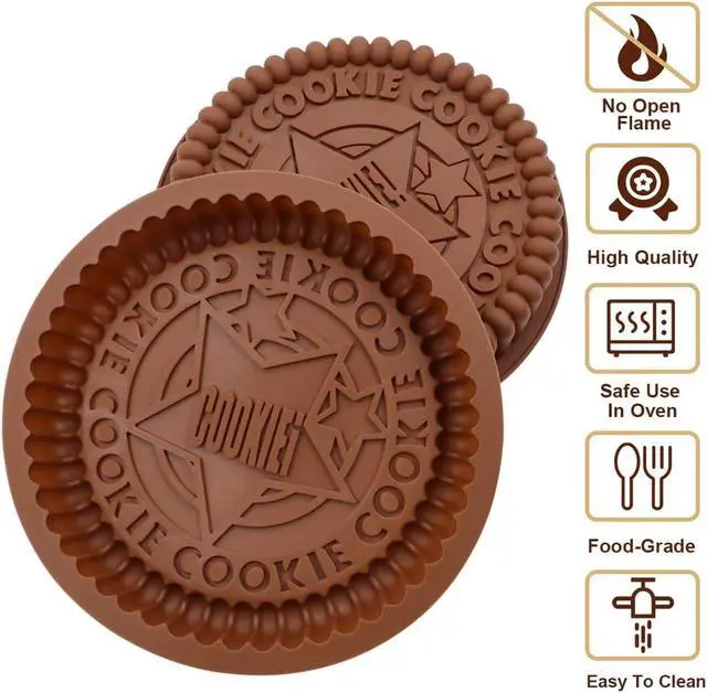 Alt view image 4 of 7 - 2 Pcs 7.4" Silicone Round Cake Pan for Baking, Food Grade